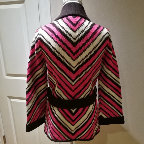 Alice & Olivia 100% Wool Knitted Sweater Cardigan - Picture 3 of 4